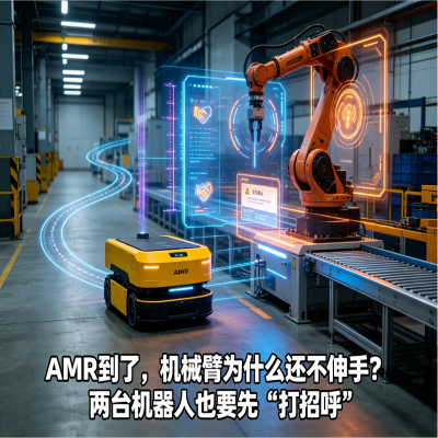 AMR到了，机械臂为什么还不伸手？两台机器人也要先&ldquo;打招呼&rdquo;