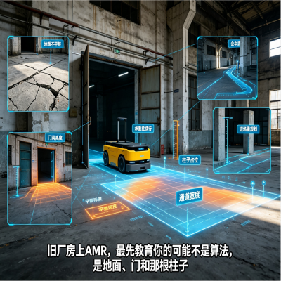 旧厂房上AMR，最先教育你的可能不是算法，是地面、门和那根柱子