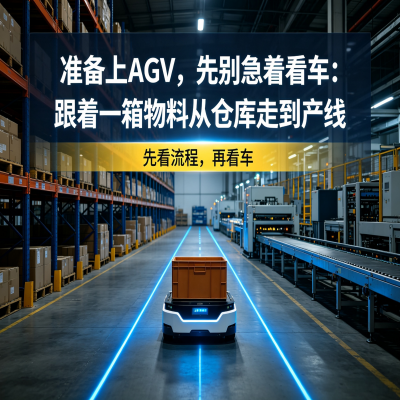 准备上AGV，先别急着看车：跟着一箱物料从仓库走到产线